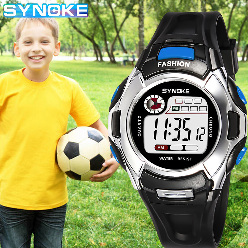 Kinder LED Elektronische Digitale Uhren Wasserdicht kinder Sport Uhr Kind Alarm Chronograph Schock Uhr Armbanduhr Für Jungen Mädchen