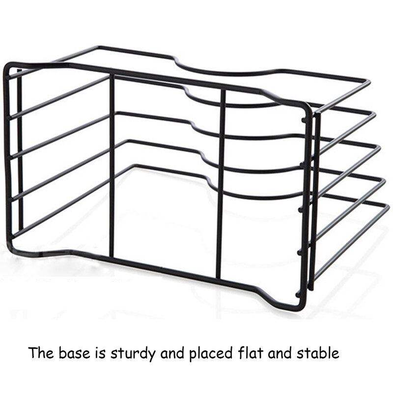 Metal Pot Lid Holder Storage Rack Chopping Board Organizer Pot Lids Racks Stove Stand Holder Shelf Pantry Kitchen Accessories