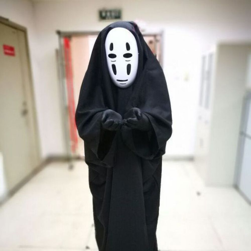 Karnawałowy kostium dla dzieci straszna maska + rękawiczki + czaszka suknia Halloween przerażające kostiumy dziecko czarny człowiek kostium dla dorosłych