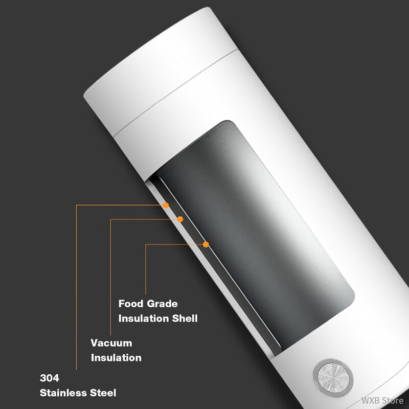 300Ml Draagbare Elektrische Kettlesthermal Cup Maak Thee Koffie Reizen Kook Water Warm Houden Smart Waterkoker Keukenapparatuur
