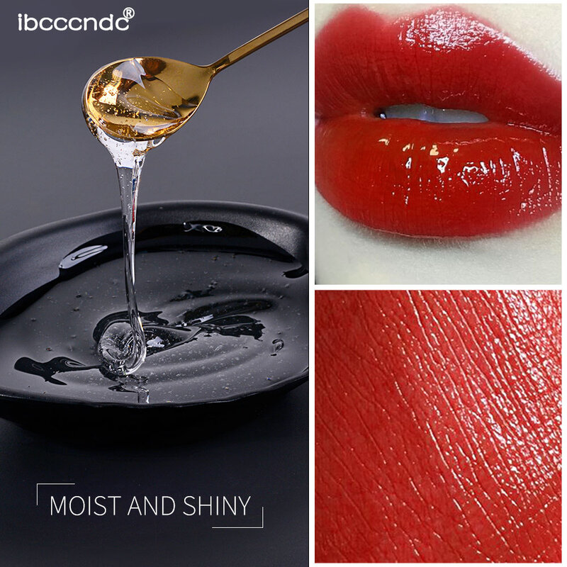 Brilho labial adesivo, maquiagem diy, brilho labial, base de óleo antiaderente, hidratante em gel para lábios, maquiagem artesanal