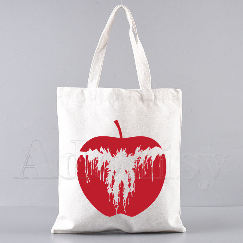 Death Note Shopper Taschen Einkaufstasche Tote Tasche Schulter Tasche Leinwand Taschen Große Kapazität College Handtasche