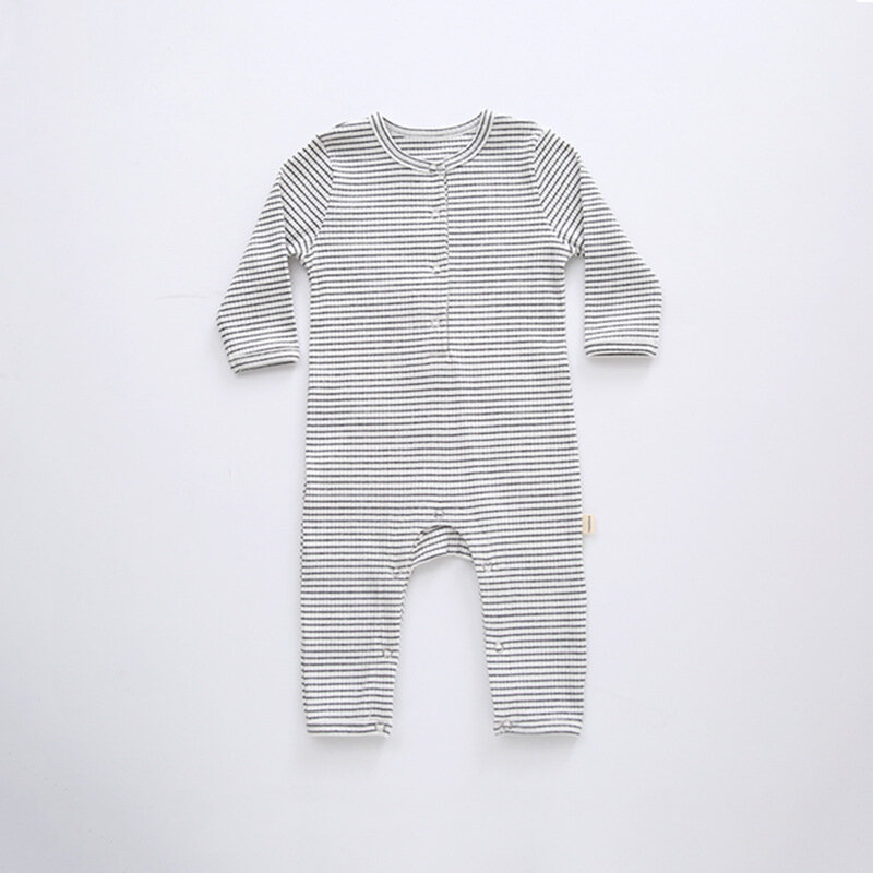 Yg 아기 한 조각 옷 가을 아기 옷 긴 소매 버클 0-2 년 된 신생아 하얼빈 옷 면화 등반 의류