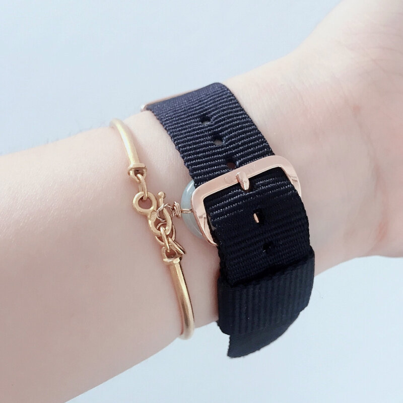 Zegarek z mapą świata moda podróżna czarny płócienny pasek minimalistyczny damski zegarek kwarcowy na rękę