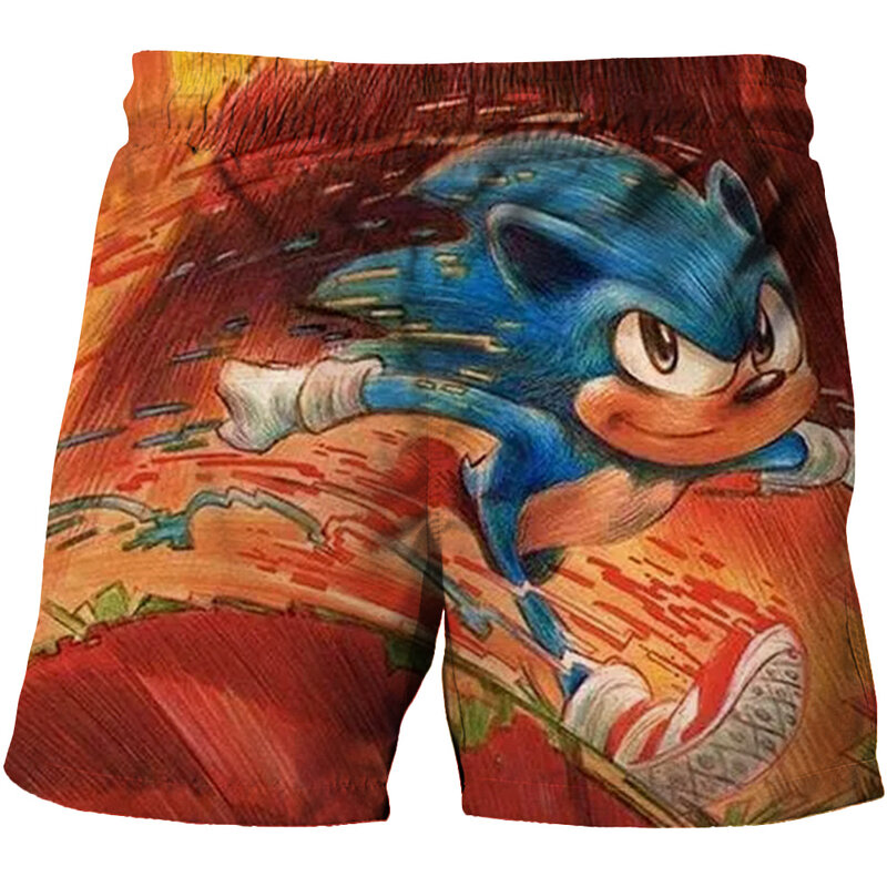 Summer Swimming Trunks For a Boy Cartoon Hedgehog Beach Shorts Kids Baby Shorts for Boys Children Swimsuit Casual Sports Shorts