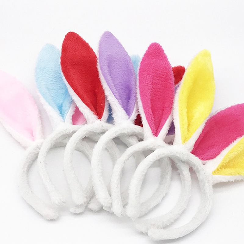 Cute Cartoon Adult Children Rabbit Ears Bendable Folding Headband Hair Accessories Accessories for Women