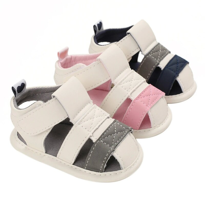 Sandalias de camuflaje para bebé, niño y niña, zapatos de cuna de algodón de suela suave, zapatos ligeros antideslizantes para caminar de 0 a 12M, verano 2020