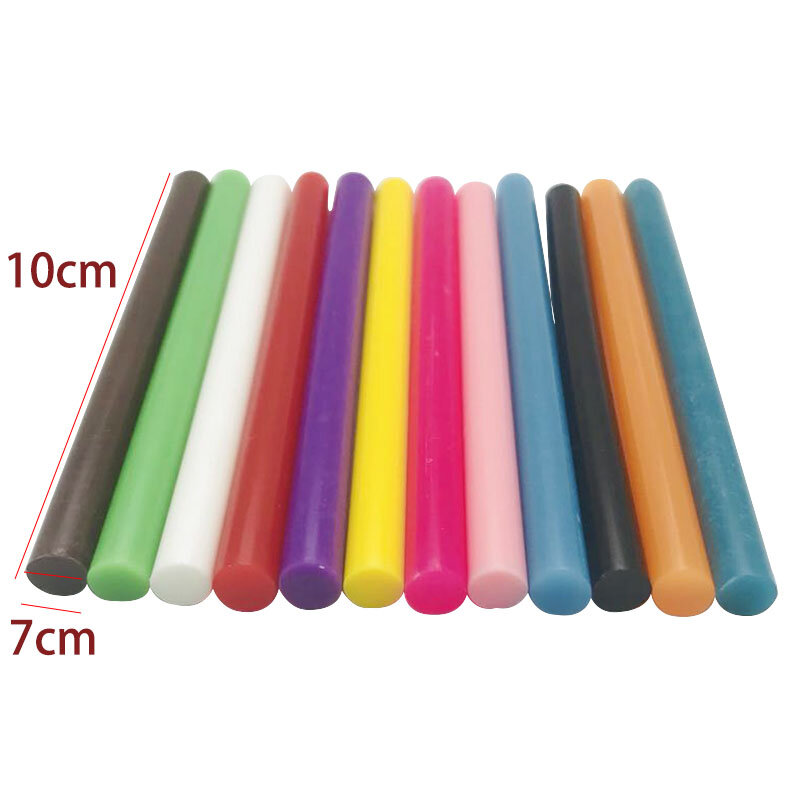 Mix Kleurrijke 7X100Mm Hot Melt Lijm Sticks 7Mm Voor Elektrische Lijmpistool Craft Diy Hand Reparatie accessoires Zelfklevende Zegellak Stok