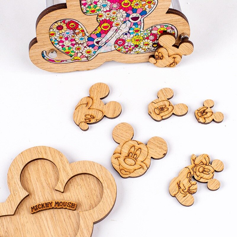 Rompecabezas de madera de Mickey para niños, puzle de madera de alta dificultad, Alien de Super dificultad, regalo para niños