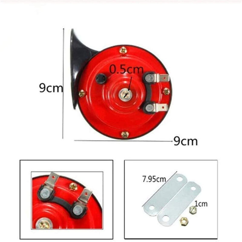 2 stücke Super 300 DB Zug Horn für Lkw Auto Styling 12V Elektrische Schnecke Horn Air Horn Raging Sound für Motorrad Auto Zubehör