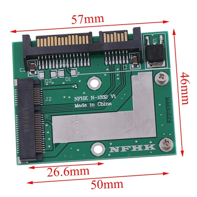 Hohe Qualität MSATA SSD Zu 2.5 ''SATA 6,0 gps Adapter Konverter Karte Modul Bord Mini Pcie Ssd Großhandel 2021