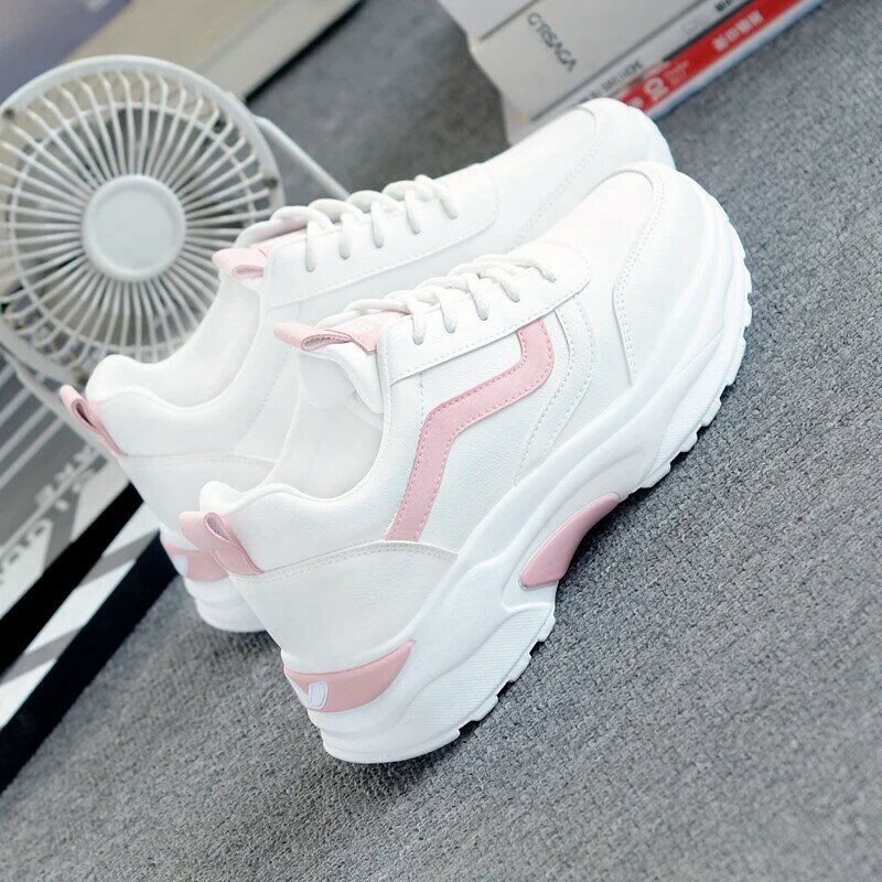Women Sneakers 2021 Fashion Casual Shoes Woman Comfortable Breathable White Flats Female Platform Sneakers
