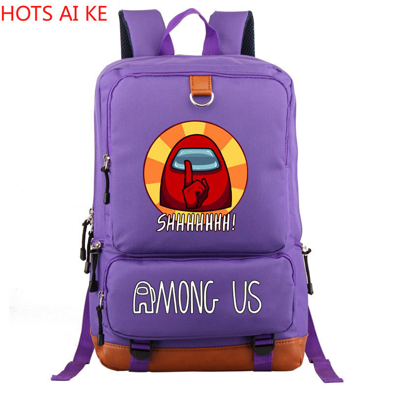 Youth Casual Daypacks Game Among Us Hip-hop Fashion Travel Laptop Backpack Oxford Students School Bags for Boy Girl