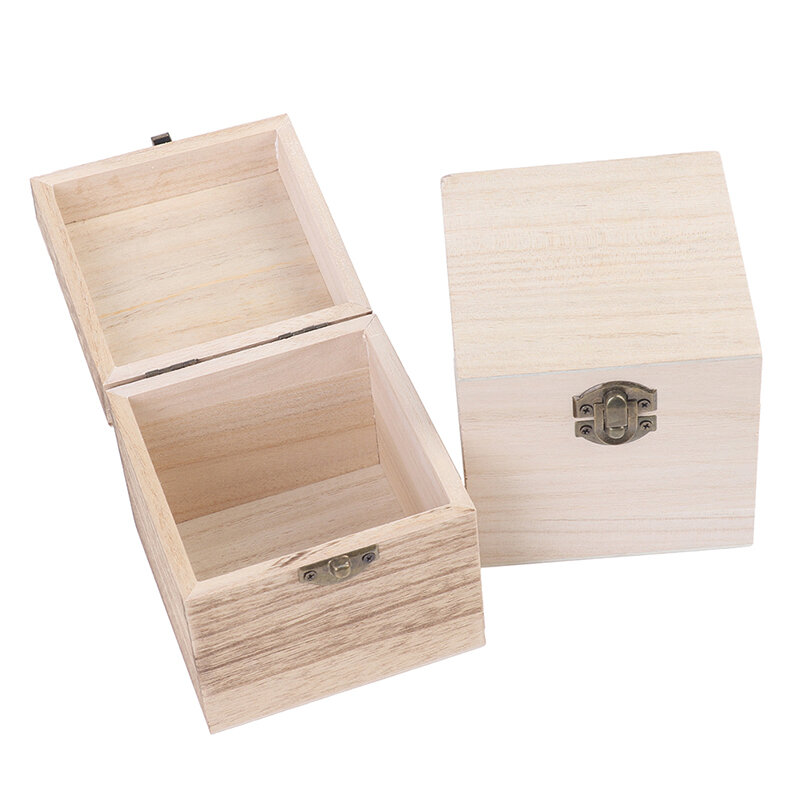 Scatola di Paulownia in legno scatola di immagazzinaggio per cartoline scatola di gioielli retrò scatola da scrivania in legno fatta a mano decorazione a mano