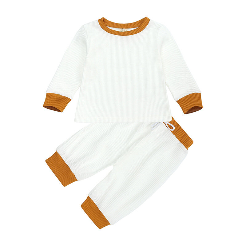 Pijama de algodão de outono para meninas conjuntos de pijamas tops e calças conjunto de pijamas infantis para meninas roupa recém-nascida 2 pçs/set