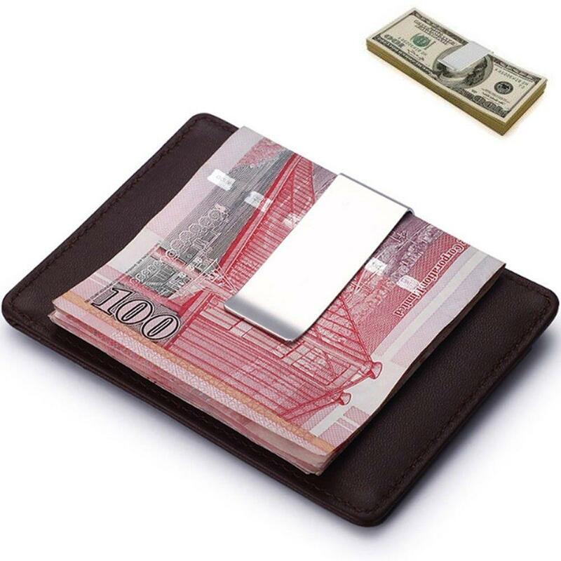Vendas quentes 2021 aço inoxidável latão titular de notas cartão de crédito id dinheiro carteira clips dinheiro