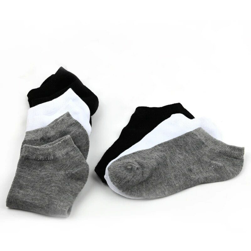 Calcetines deportivos transpirables para mujer, calcetín tobillero cómodo de algodón, Color sólido, 10 pares, venta al por mayor