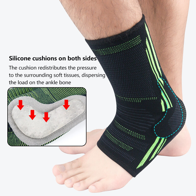 NEENCA 1 PCS ​Sports Ankle Support Protector Basketball Football Gym Fitness Ankle Brace Compression Nylon Strap Bandage