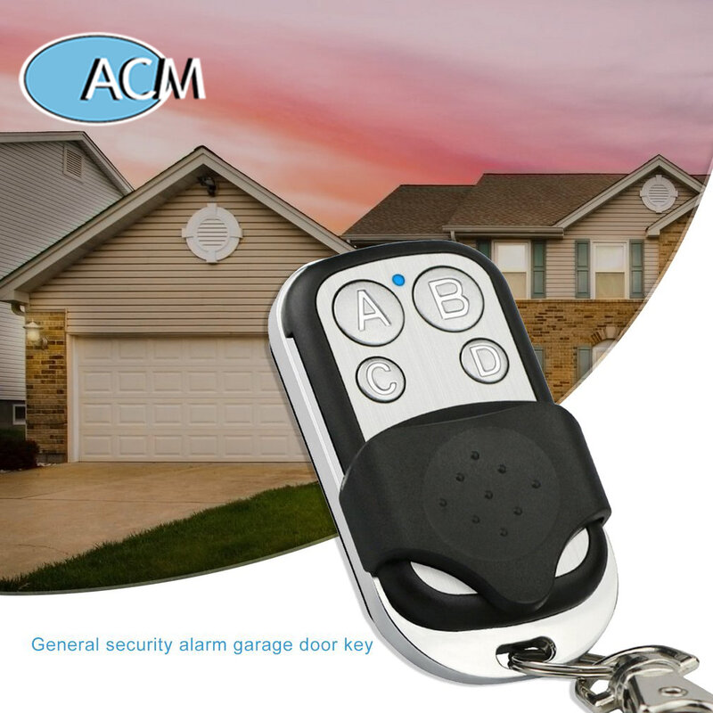 Control remoto RF para puerta de garaje, control remoto de 4 canales para abridor de mandos de garaje, alarma de 433Mhz