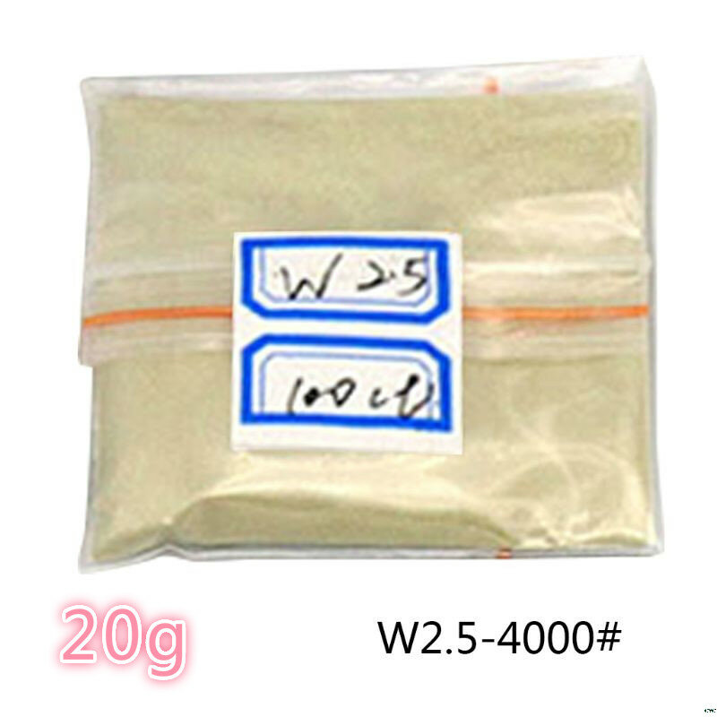 Polvo de pulido abrasivo de diamante, W0.5-W40 compuesto de pulido, 100 quilates/20g