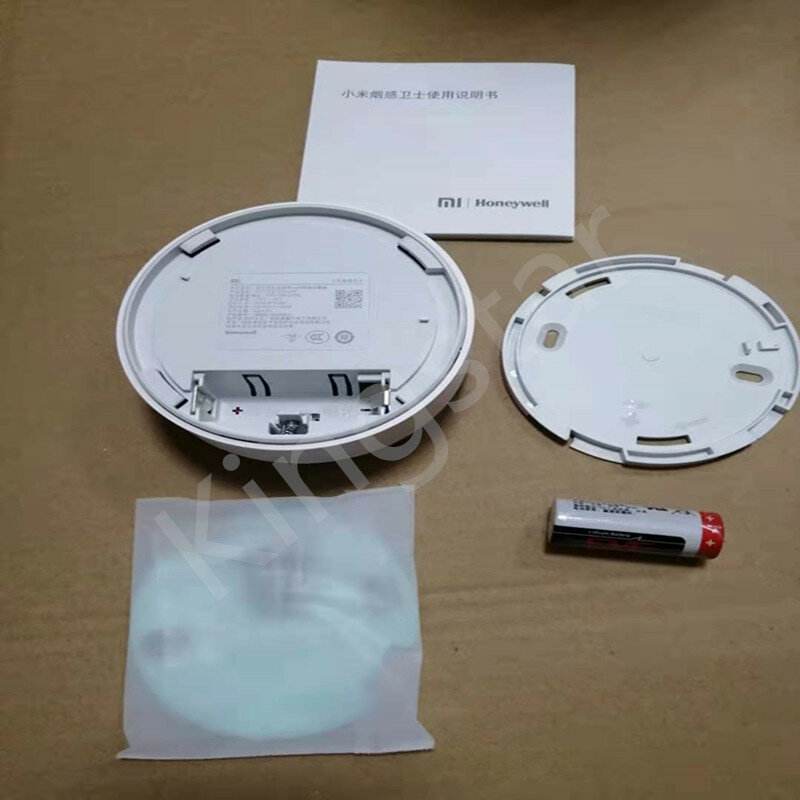 Original xiaomi mijia honeywell alarme de incêndio detector audível e visual trabalho com gateway detector fumaça casa inteligente remoto