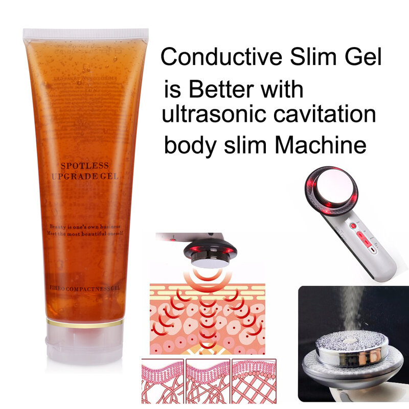 conductive lipo gel  for ultrasonic RF cavitation slimming machine body facial skin fat bulrn firming lifting cream for massage