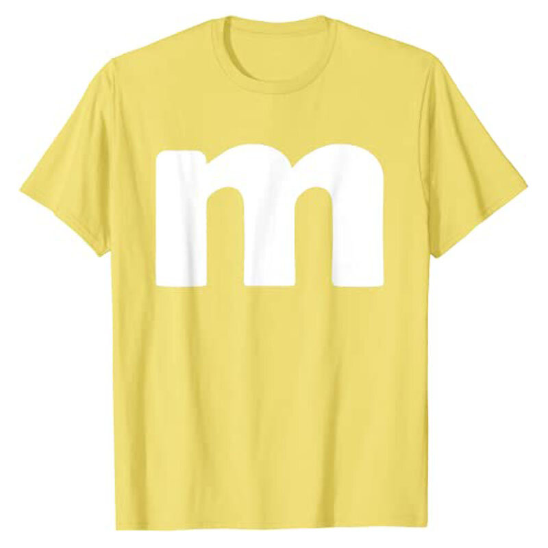 M Chocolate Candy Halloween Team Costume Funny Party Women's T-Shirt Graphic Tee Tops