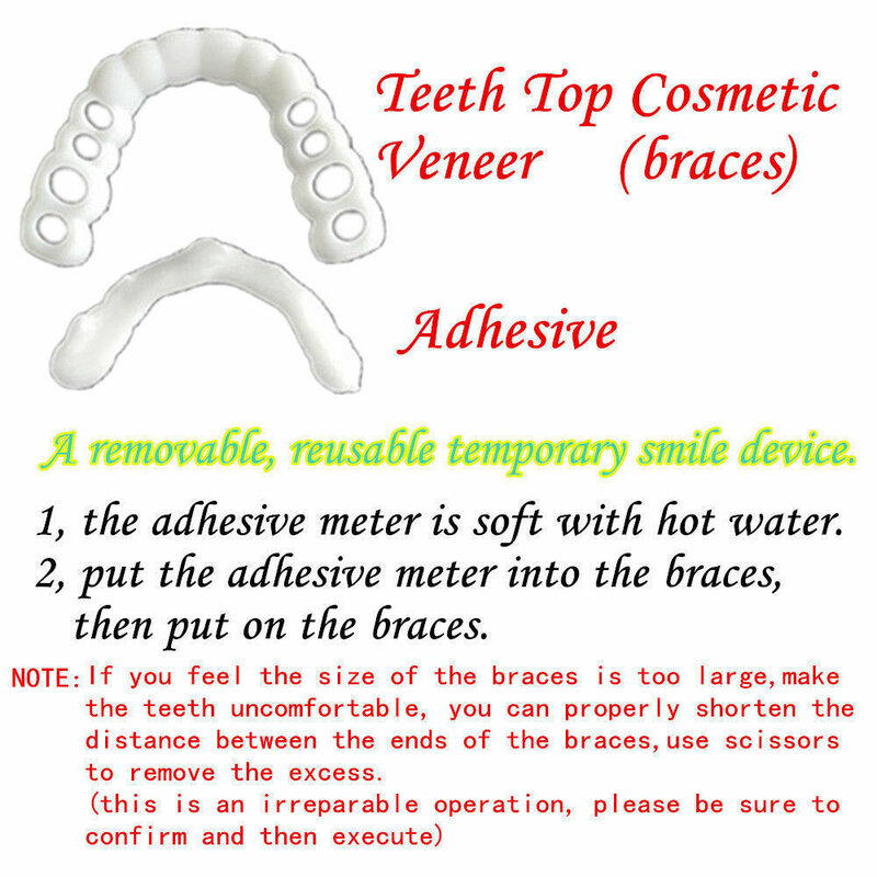 Новинка, практичный дизайн зубов, мгновенная идеальная улыбка, комфорт, подходит для отбеливания зубов, чехол для имитации зубов для мужчин ...