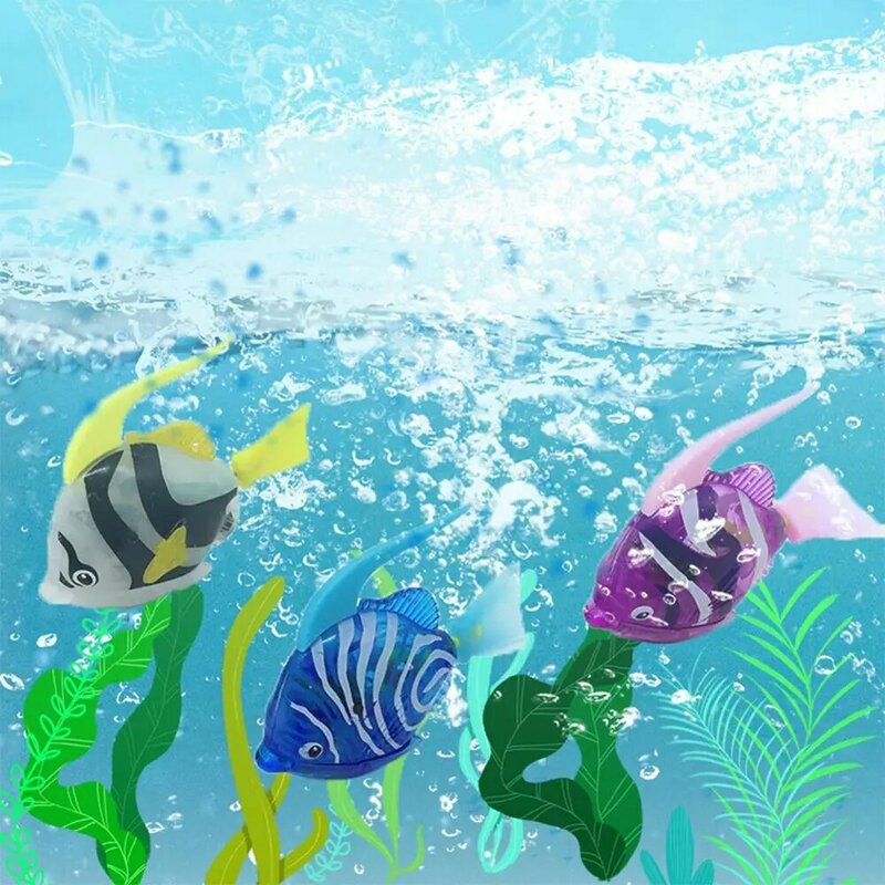 Engraçado natação peixe ativado na água brinquedos eletrônicos mágicos da banheira do brinquedo de natação brinquedo de peixes de natação eletrônico
