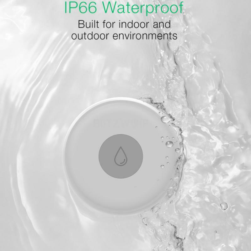 Ewelink Zigbee Smart Water Leak Sensor Wireless Flood Overflow Detector APP Remote Control  Alarm Smart Home Security System