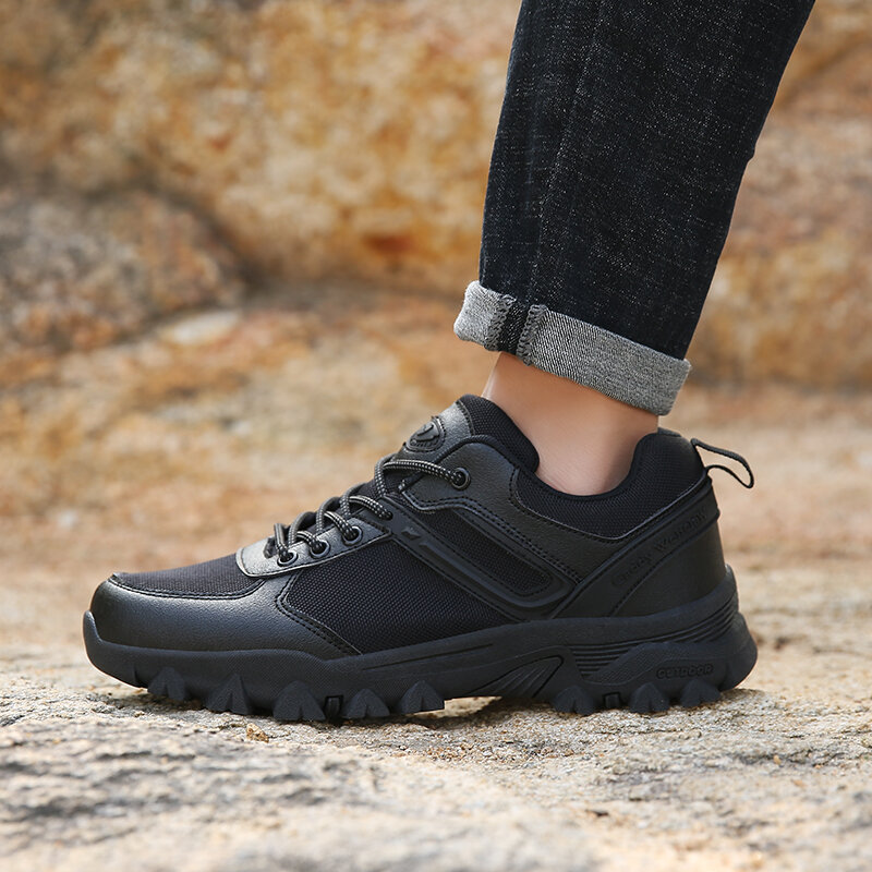 Sepatu Pria Merek Baru 2021 Sneakers Militer Kasual Jaring Ringan Mode Sepatu Hiking Luar Ruangan Antiselip Zapatos Hombre Ukuran Besar 48