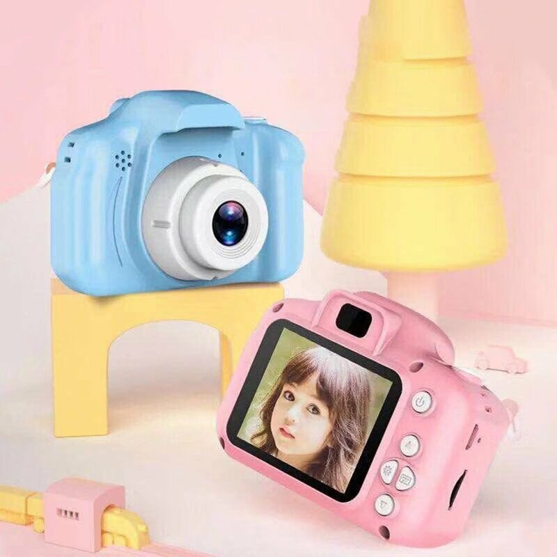 Fast Shipping High Definition Mini Children&#39;s Digital Camera Portable SLR Camera Toys Exquisite Gifts For Children 32G Supported