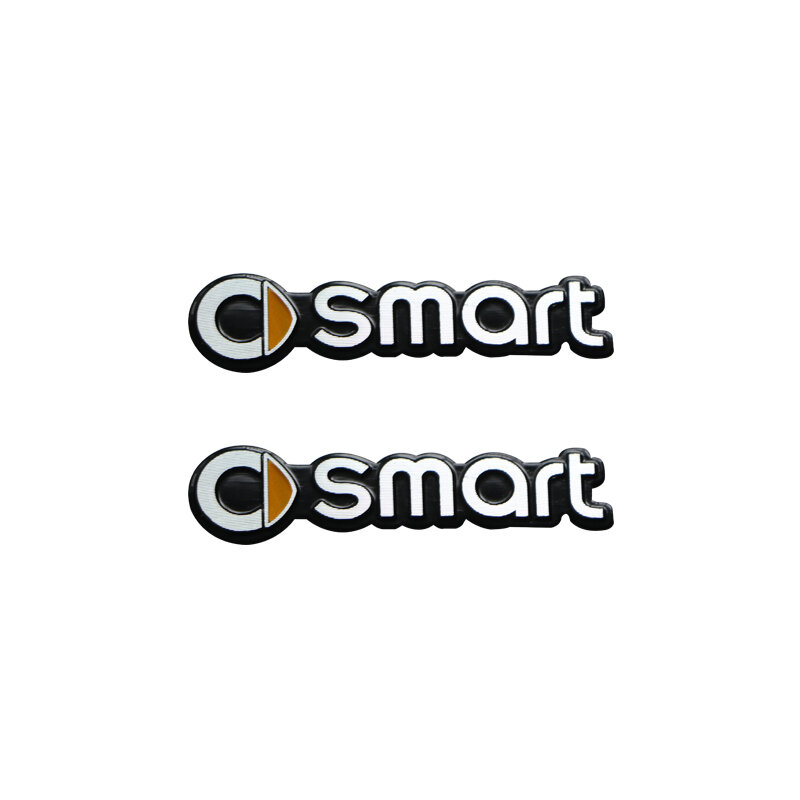 Autocollant de logo d'insigne d'emblème 3D, accessoires intérieurs de voiture pour Smart 451, 453, 450, décoration de console centrale de voiture, style