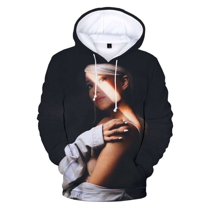 Толстовка Ariana Grande с 3D красивым принтом, свитшот для мужчин и женщин, модный Повседневный пуловер в стиле хип-хоп для улицы в стиле Харадзюку ...
