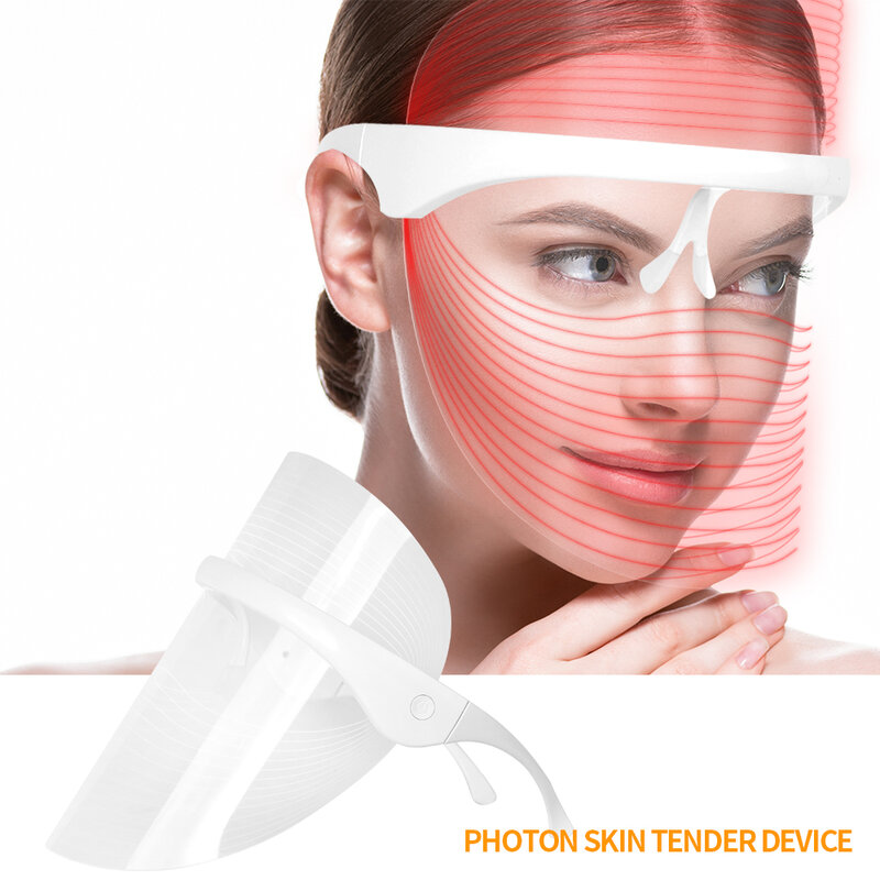 Die LED maske maske hautpflege kosmetische instrument anti-aging haut anti-falten straffende gesichts förderung werkzeug