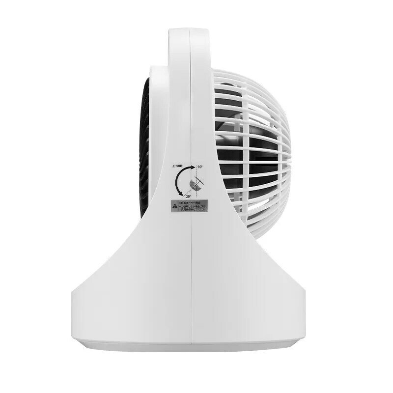 Ventilador de circulación de aire, ventilador de escritorio recargable con luz LED, fuente de alimentación USB de 4 velocidades, ventilador portátil silencioso para casa y oficina (4400mA)