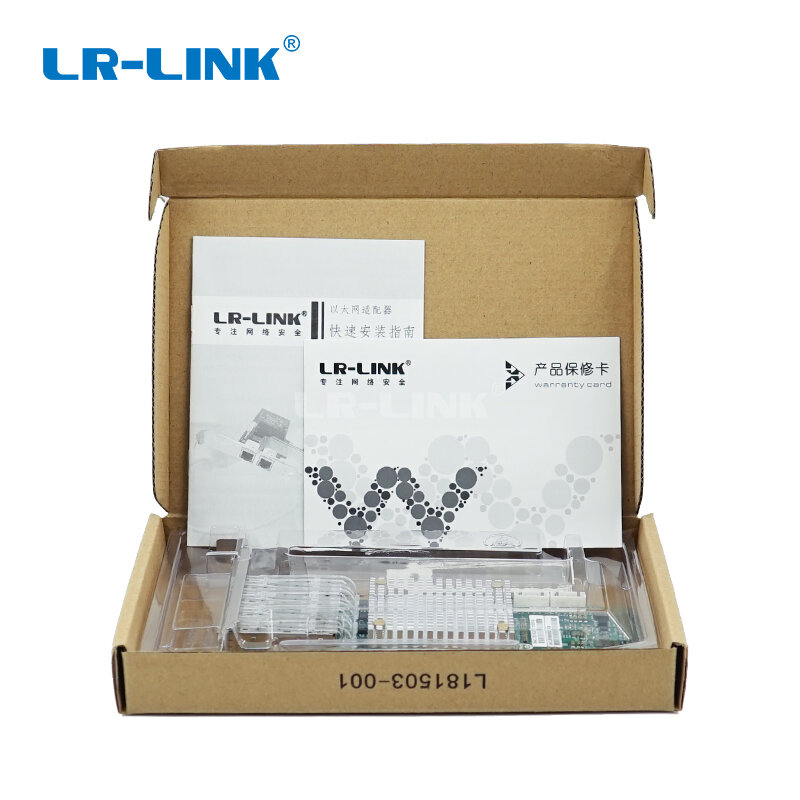 LR-LINK 9054PF-4SFP Intel I350 BasedPCIe 100FX x4 Quad Porta SFP In Fibra di Ethernet Adattatore di Rete (4 x SFP)