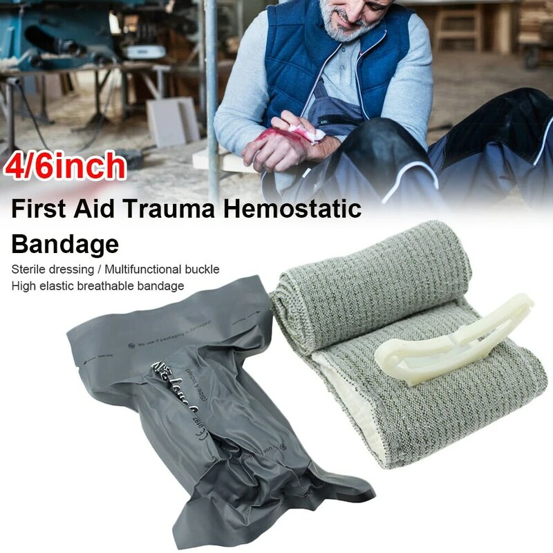 Venda quente! 1pc 4 polegadas madicare israelense atadura trauma curativo, primeiros socorros, bandagem de compressão médica, bandagem de emergência