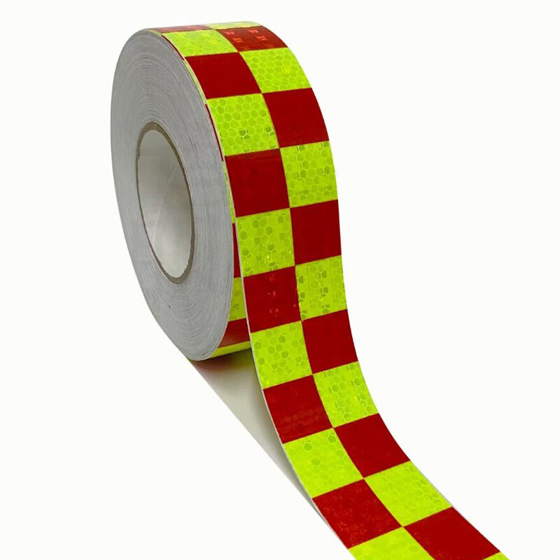 Rollo de cinta reflectante de seguridad, pegatina adhesiva de 5cm x 10m, advertencia de visibilidad