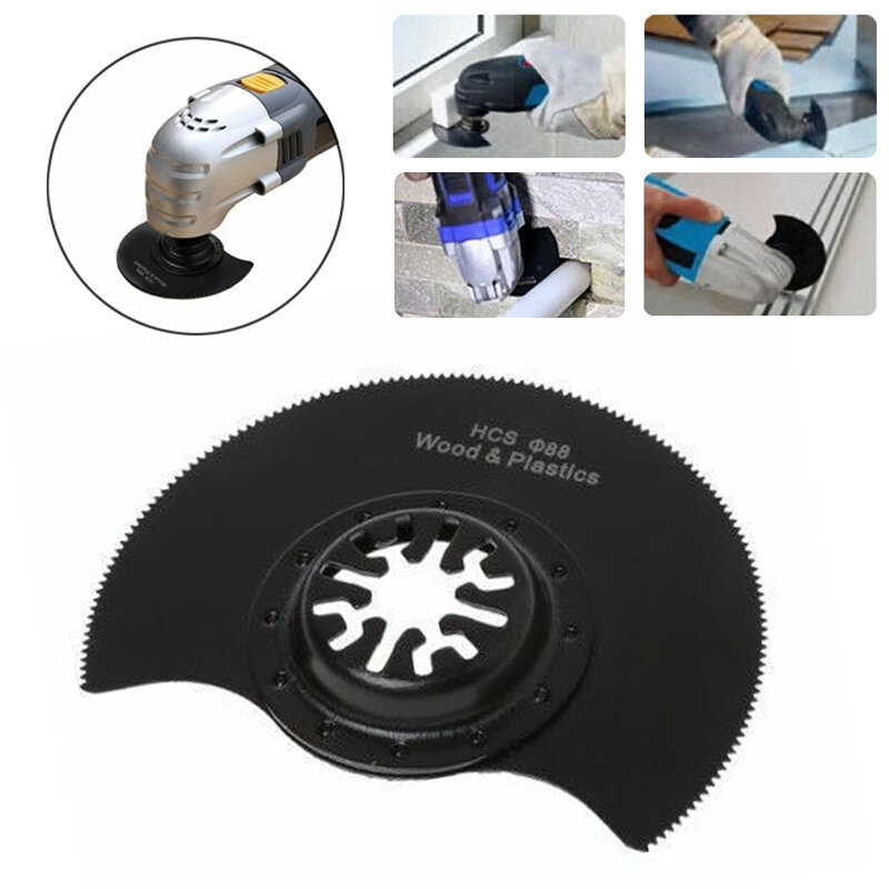 Cutter Wheel Cutting Disc Oscillating Tool Accessories Semi-Circular HCS 88mm