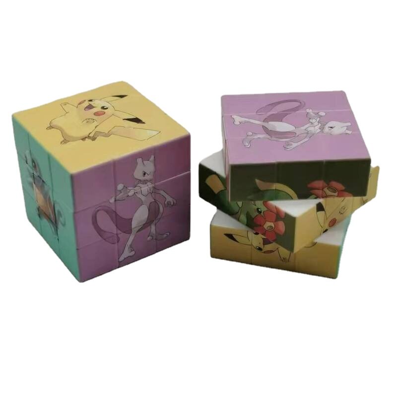 Pokemen 3X3X3 Speed Cube 5.6 Cm Professionele Magische Kubus Hoge Kwaliteit Rotatie Cubos Magicos Home Games voor Kinderen Kerst