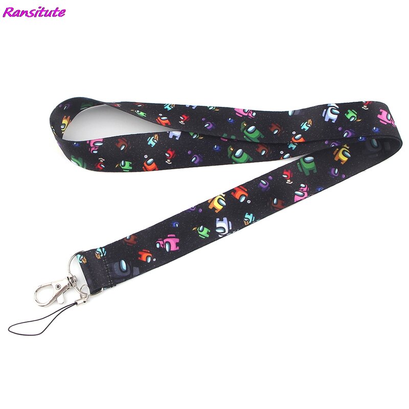 Ransitute R1426 Hot Cartoon Key Chain Lanyard Gifts For Child Students Friends Phone USB Badge Holder Necklace 