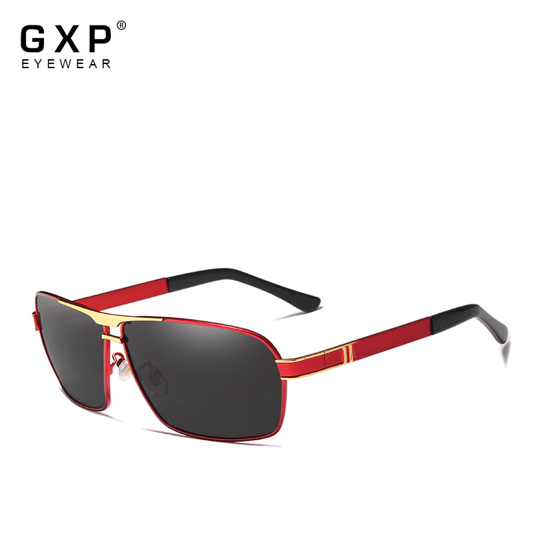 GXP New Alloy Frame HD Polarized Sunglasses Men Driver Mirror UV400 Sun glasses Male Fishing Female Eyewear For Men