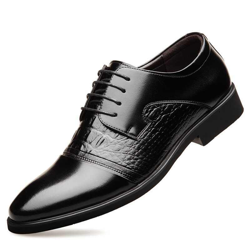 Zapatos planos de cuero de vaca para hombre, Calzado con suela de goma, para oficina y negocios, para boda, talla EXTRA 45 46, Otoño, 2022