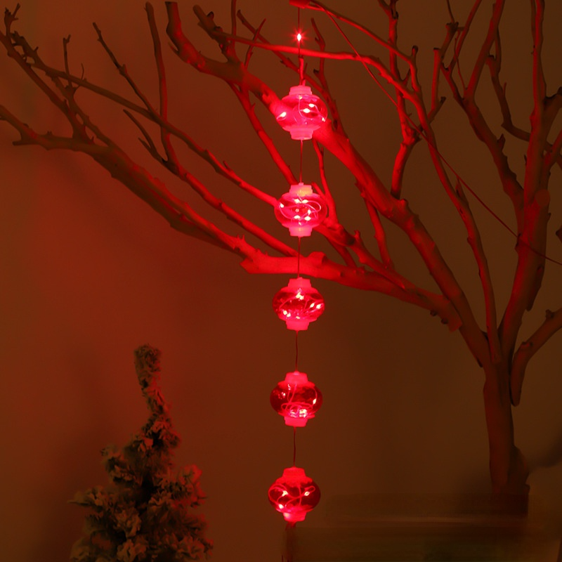Luci della stringa del Festival di primavera, luci cinesi della stringa di capodanno, modello 8 flash, 128 lampadine a led.
