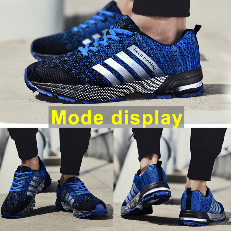 Venda quente luz tênis de corrida 48 respirável ao ar livre masculino sapatos esportivos confortáveis calçados de treinamento atlético das sapatilhas dos homens das mulheres