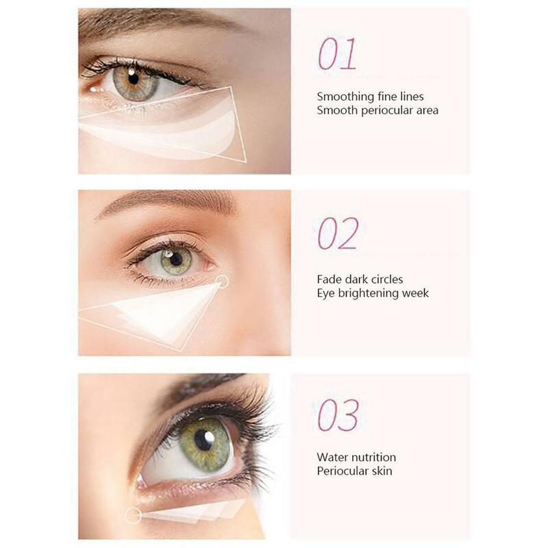 Roselle – masque pour les yeux en protéines, Original, hydratant, cernes, élimine les poches, patchs raffermissants et Patch pour les yeux E0W3