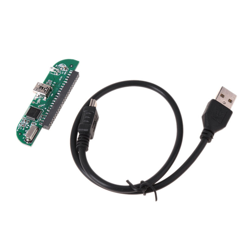 Адаптер для жесткого диска 2,5 дюйма USB 2,0 в IDE HDD, конвертер с кабелем для передачи данных, Поддержка стандарта IDE, Горячая замена