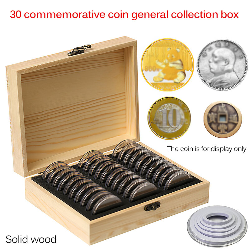 Памятная монета ящик для хранения регулировки пусковая площадка 20 шт. памятная монета защитная коробка для монет коробка для хранения