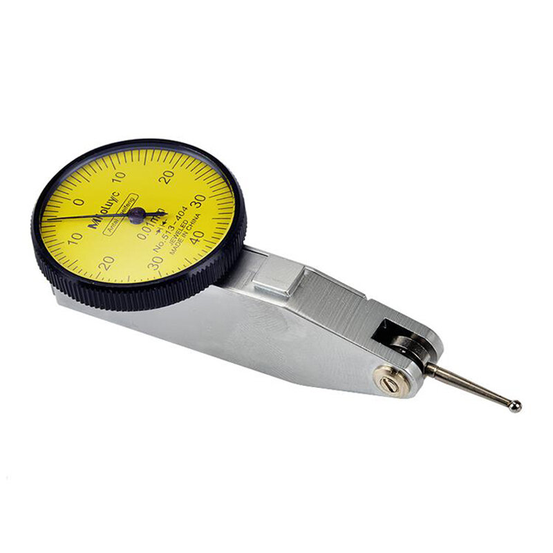 Mitutoyo cnc alavanca mesa dial indicador 0-0.8mm 0.01mm escala de calibre precisão métrica trilhos de cauda de andorinha indicador ferramenta de medição